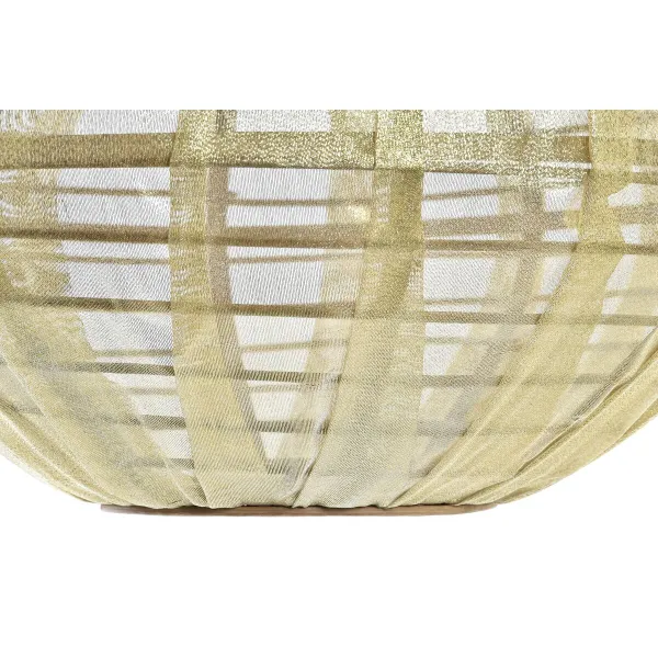 griestu gaismas DKD Home Decor Dabisks Bronza Brūns Bambuss 50 W (42 x 42 x 26 cm)