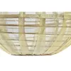 Pakabinamas apšvietimas DKD Home Decor Natūralus Auksinis Ruda Bambukas 50 W (42 x 42 x 26 cm)