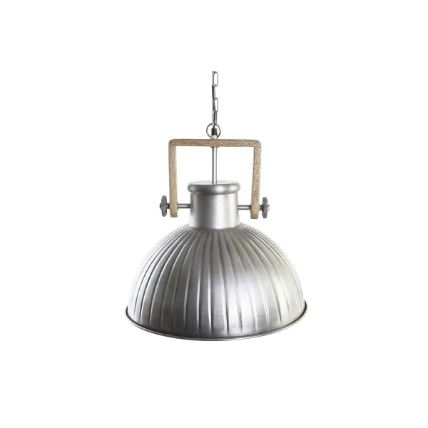 Kattolamppu DKD Home Decor Ruskea Hopeinen Rauta Mangopuu 50 W 41 x 41 x 40 cm