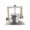 Kattolamppu DKD Home Decor Ruskea Hopeinen Rauta Mangopuu 50 W 41 x 41 x 40 cm