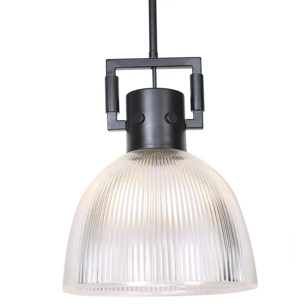 griestu gaismas DKD Home Decor Melns Sudrabains Metāls Stikls 25,4 x 25,4 x 35,5 cm (2 gb.)