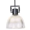 griestu gaismas DKD Home Decor Melns Sudrabains Metāls Stikls 25,4 x 25,4 x 35,5 cm (2 gb.)