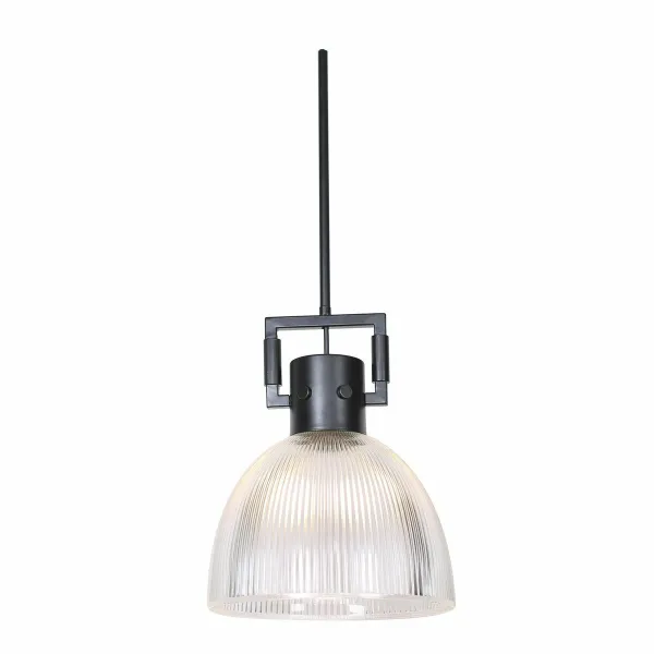 griestu gaismas DKD Home Decor Melns Sudrabains Metāls Stikls 25,4 x 25,4 x 35,5 cm (2 gb.)