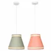 Потолочный светильник DKD Home Decor 30 x 30 x 28 cm Натуральный Оранжевый Зеленый ротанг 28 x 28 x 28 cm 50 W (2 штук)