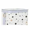 Set of Baskets DKD Home Decor White Black Grey Golden Bamboo Stars 41 x 31 x 42 cm 4 Pieces