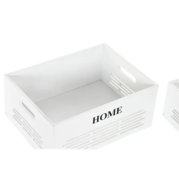 Grozu komplekts DKD Home Decor Balts Melns Bēšs Koks MDF 40 x 30 x 56 cm 5 Daudzums (5 gb.)