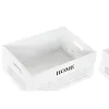 Set of Baskets DKD Home Decor White Black Beige MDF Wood 40 x 30 x 56 cm 5 Pieces (5 Units)