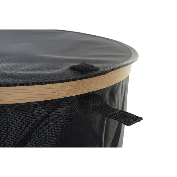 Veļas grozs DKD Home Decor Melns Дуб Filcs (44 x 44 x 57 cm)