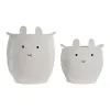 Set of Baskets DKD Home Decor White Children's Animal 35 x 35 x 49 cm