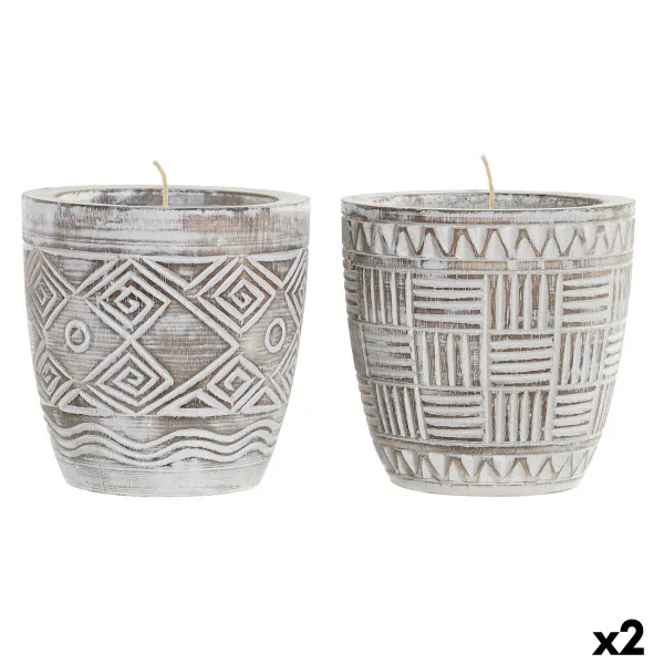 Kynttilä DKD Home Decor Vaha (2 osaa)