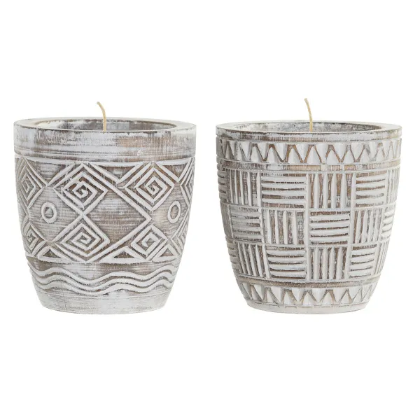 Svece DKD Home Decor Vasks (2 gb.)
