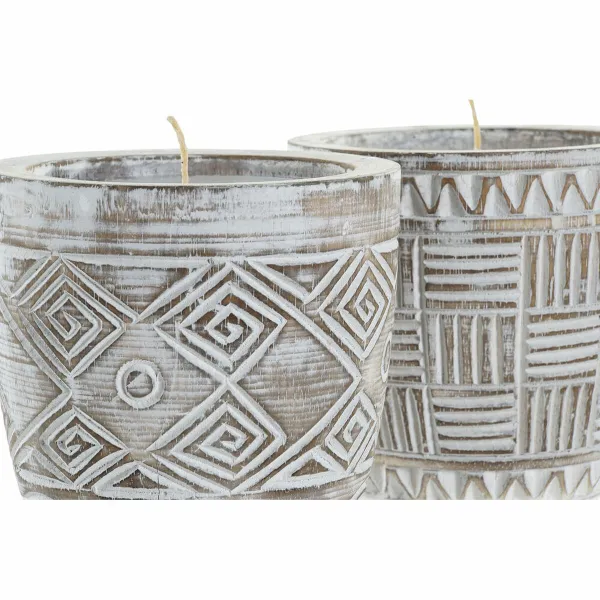 Kynttilä DKD Home Decor Vaha (2 osaa)
