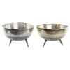 Декор для центра стола DKD Home Decor Позолоченный Серебристый Алюминий 31 x 31 x 19,5 cm (2 штук)