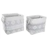 Korisetti DKD Home Decor 45 x 35 x 40 cm Harmaa