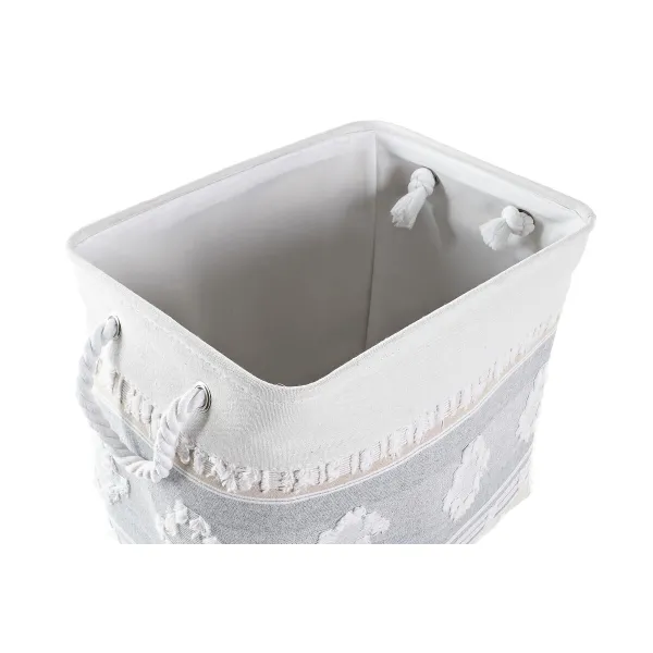 Krepšelio rinkinys DKD Home Decor 45 x 35 x 40 cm Pilka