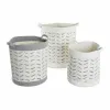Grozs DKD Home Decor Balts Pelēks 35 x 35 x 40 cm 3 Daudzums