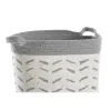 Grozs DKD Home Decor Balts Pelēks 35 x 35 x 40 cm 3 Daudzums