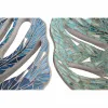 Pöytäkoriste DKD Home Decor Sininen Vihreä Hartsi Kristalli 45 x 36 x 9 cm 43 x 36 x 9 cm (2 osaa)