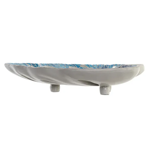 Pöytäkoriste DKD Home Decor Sininen Vihreä Hartsi Kristalli 45 x 36 x 9 cm 43 x 36 x 9 cm (2 osaa)