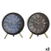 Table clock DKD Home Decor Blue Black Vintage (2 Units)