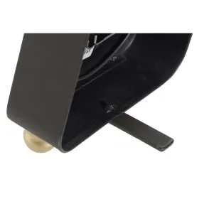 Table clock DKD Home Decor Black Golden Silver (2 Units)
