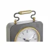 Настольные часы DKD Home Decor Чёрный Позолоченный Серебристый (2 штук)