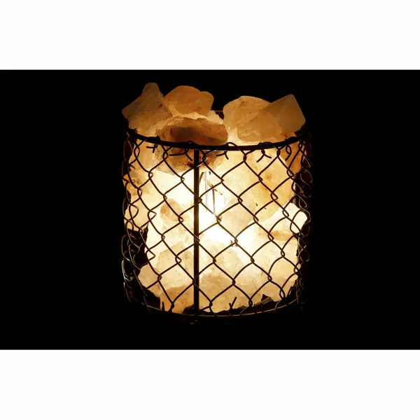 Apšvietimo apdaila DKD Home Decor Druska Juoda Oranžinė 15 W 17 x 17 x 17 cm