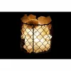 Apšvietimo apdaila DKD Home Decor Druska Juoda Oranžinė 15 W 17 x 17 x 17 cm