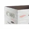 Krepšelio rinkinys DKD Home Decor Ruda Pilka Oranžinė 32 x 24 x 18 cm (3 vnt.)