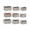 Grozs DKD Home Decor Brūns Pelēks Oranžs 40 x 30 x 20 cm (3 gb.)