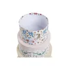 Набор штабелируемых органайзеров DKD Home Decor Животные Круглый Цветы Картон (37,5 x 37,5 x 18 cm)