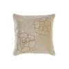 Pagalvėlė DKD Home Decor Auksinis 45 x 10 x 45 cm Gėlės
