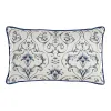 spilvens DKD Home Decor Zils 50 x 10 x 30 cm Цветы