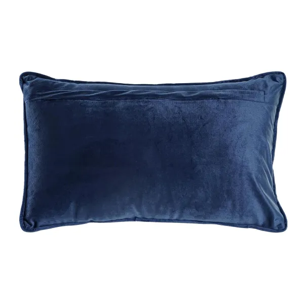 Pagalvėlė DKD Home Decor Mėlyna 50 x 10 x 30 cm Gėlės