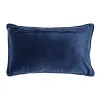 Pagalvėlė DKD Home Decor Mėlyna 50 x 10 x 30 cm Gėlės