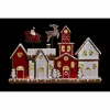Новогоднее украшение DKD Home Decor дом Белый Красный Смола 41 x 7,5 x 27 cm
