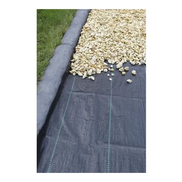Piktžolių kontrolės tinklelis Nature Juoda 100 g/m² 3,30 x 5 m