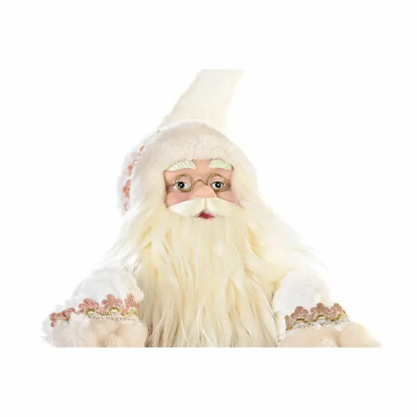 Koristehahmo DKD Home Decor Joulupukki Joulu Harmaa Pinkki Puu 42 x 22 x 50 cm