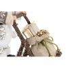 Decorative Figure DKD Home Decor Father Christmas Christmas Grey Champagne Wood 42 x 22 x 48 cm