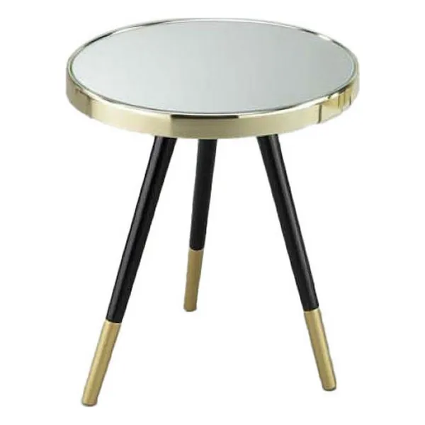 Mazs galdiņš DKD Home Decor spogulis Bronza Tērauds (42,5 x 42,5 x 48 cm)