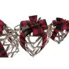 Lighting decoration DKD Home Decor Black Red Silver Glitter LED 25 x 25 x 30 cm (3 Pieces)
