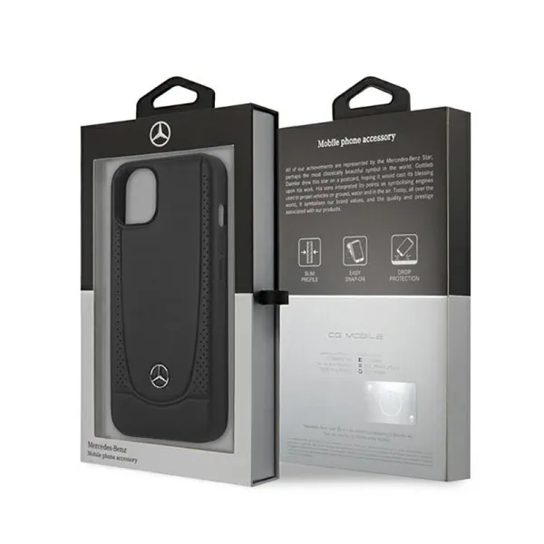 Mercedes Leather Urban Line - Case for iPhone 14 Plus (Black)
