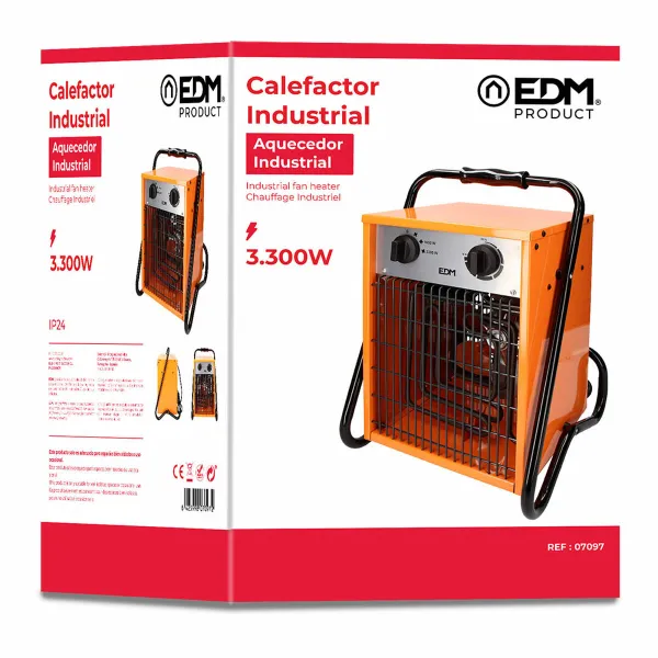 Pramoninis šildytuvas EDM 07097 Industry Series Oranžinė 3300 W
