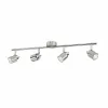 griestu gaismas Philips Foco Sudrabains Metāls 15,5 x 10 x 69 cm GU10 4
