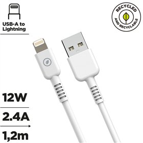 Кабель USB—Lightning Muvit for Change Белый 1,2 m