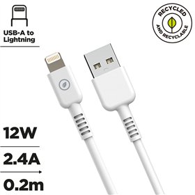 Кабель USB—Lightning Muvit for Change Белый