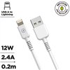 USB uz Lightning Kabelis Muvit for Change Balts