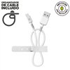 USB uz Lightning Kabelis Muvit for Change Balts