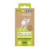USB - Lightning kaapeli Muvit for Change Valkoinen
