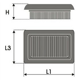 Gaisa filtrs Green Filters P606839
